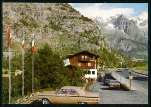 AK - Courmayeur Aostatal - italienische Alpen - Albergo Svizzero Bréand Hotel