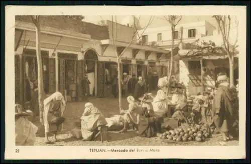AK - Tetuan Tétouan Marokko - Markt Barrio Moro Orient - Szene Händler Kolonial
