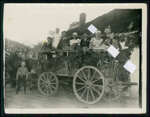 Foto - Erntefest Wagen - Tracht Bauern Erntedank-Fest - Kinder Dorf Deko 1936