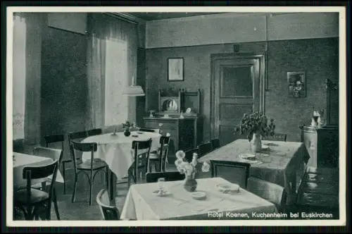 AK Hotel Koenen in Kuchenheim - bei Euskirchen - Traditionshaus - 1940 gelaufen