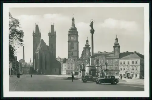 Foto AK - Hradec Králové  - Bílá věž & Chrám sv. Ducha - in Tschechien - 1938