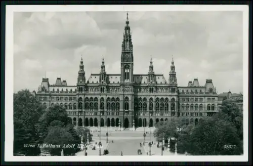 6x AK Wien - Rathaus am Adolf-Hitler-Platz und andere Wiener Ansichten gel. 1938