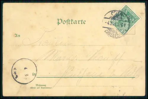 AK - Halt gegen das Licht - Litho Köln am Rhein - Dom Ansicht - 1901 gelaufen