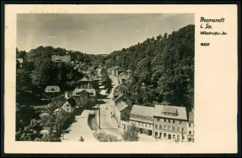 AK Tharandt i. Sa. Wilsdruffer Str. – mit Landpoststempel Großopitz über Freital