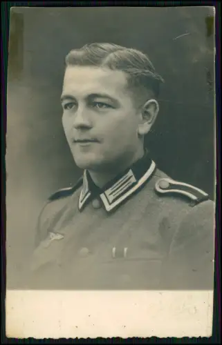 7x Echt Foto AK - 14x9cm - Portrait Soldat - Wehrmacht
