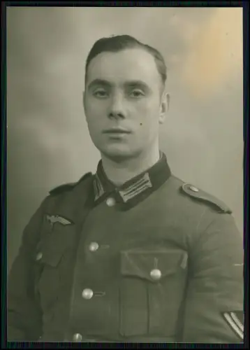 7x Echt Foto AK - 14x9cm - Portrait Soldat - Wehrmacht