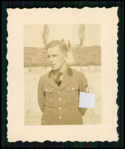 4x Foto Portrait Soldat - RAD-Abt. 1/102 - Liegnitz Neuhof Niesky - Schlesien