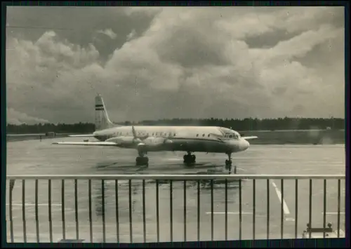 5x Foto 14x10cm - Moskau Russland - Flugzeug Tupolew Tu 114 - Rollfeld Flughafen