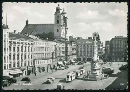 8x Foto AK - Linz und Wien Österreich - diverse Stadtansichten Straßen Plätze ..