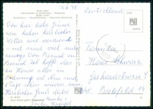 8x Foto AK - Linz und Wien Österreich - diverse Stadtansichten Straßen Plätze ..