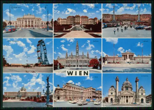 8x Foto AK - Linz und Wien Österreich - diverse Stadtansichten Straßen Plätze ..
