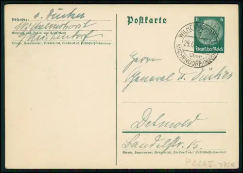 Karte Wilhelm von Dücker a. Minden Generalmajor - Pour le Mérite n. Detmold 1940