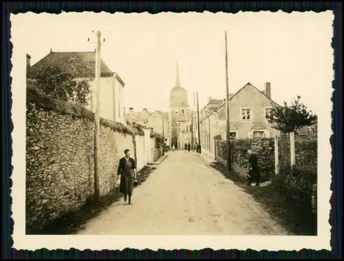 Foto - Wehrmacht 1941 - La Chapelle-sur-Oudon - Straße Kirche - Maine-et-Loire