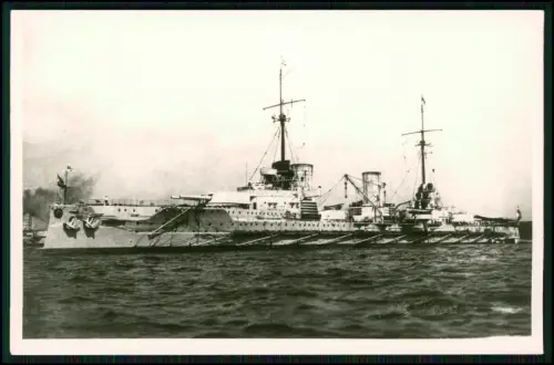 Foto AK - SMS Von der Tann - Schlachtkreuzer - Nordseegefecht Skagerrak-Schlacht
