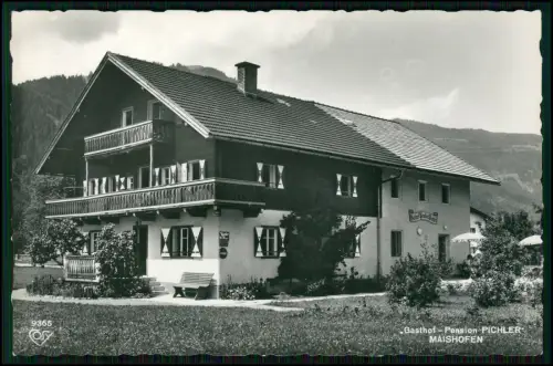 Foto AK - Gasthof Pension Pichler - in Maishofen Salzburger Land - Zipfer Bier