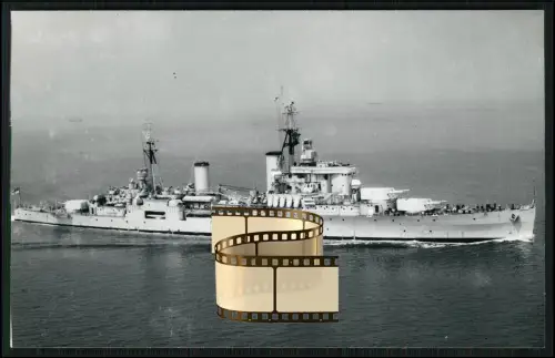Foto 14x9cm - HMS Swiftsure - Leichter Kreuzer - Royal Navy - 1944 in Dienst