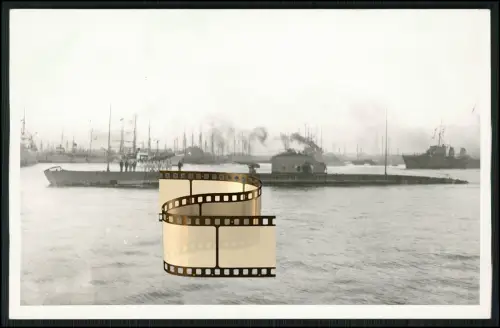 Foto 14x9cm - Narval Narwal Kennung Q 4 - erste U-Boot der französischen Marine