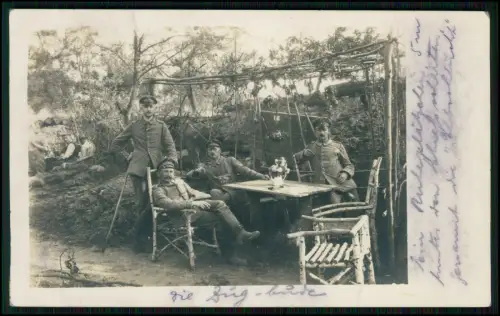 5x Echt Foto - AK 1. WK - Soldaten Einsatz im Weltkrieg - 1914-1918 - Feldpost