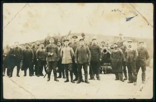 5x Echt Foto - AK 1. WK - Soldaten Einsatz im Weltkrieg - 1914-1918 - Feldpost