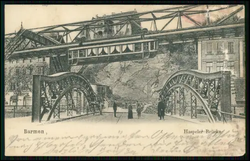 4x AK- Wuppertaler Schwebebahn - Vohwinkel Elberfeld Barmen Oberbarmen - 1900-30