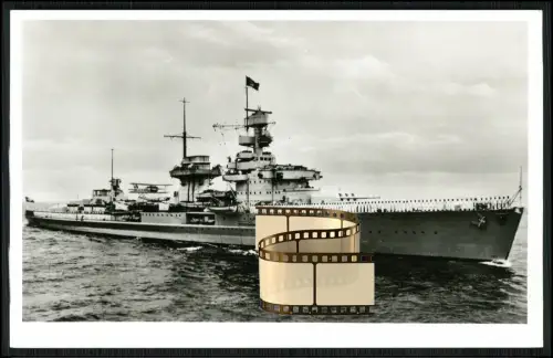 Foto AK - leichter Kreuzer Nürnberg - Kriegsschiff der deutschen Kriegsmarine