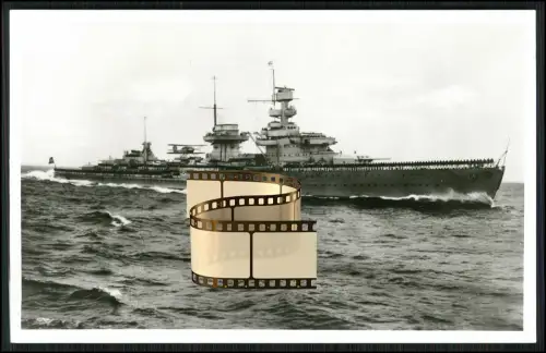 Foto AK - leichter Kreuzer Nürnberg - Kriegsschiff der deutschen Kriegsmarine
