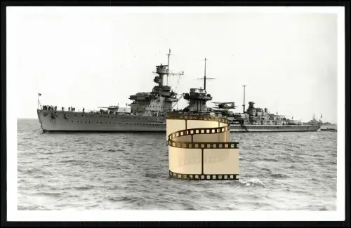 Foto AK - leichter Kreuzer Nürnberg - Kriegsschiff der deutschen Kriegsmarine