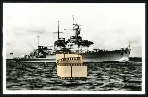 Foto AK - leichter Kreuzer Nürnberg - Kriegsschiff der deutschen Kriegsmarine