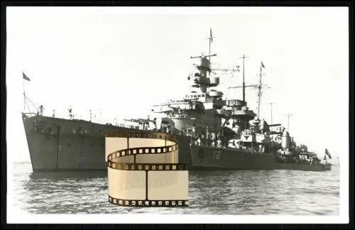 Foto AK - leichter Kreuzer Nürnberg - Kriegsschiff der deutschen Kriegsmarine