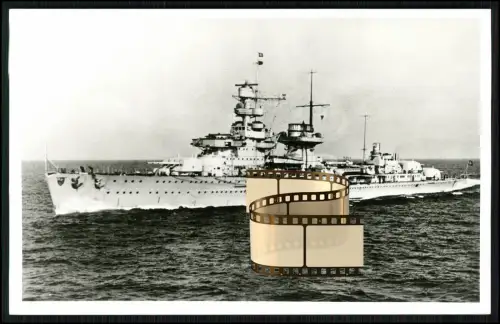 Foto AK - leichter Kreuzer Nürnberg - Kriegsschiff der deutschen Kriegsmarine