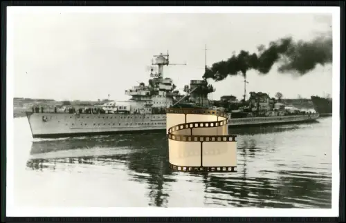 Foto AK - leichter Kreuzer Nürnberg - Kriegsschiff der deutschen Kriegsmarine
