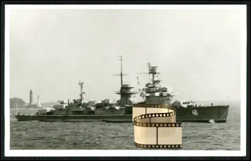 Foto AK - leichter Kreuzer Nürnberg - Kriegsschiff der deutschen Kriegsmarine