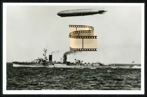 Foto AK - leichter Kreuzer Königsberg - Kriegsschiff Reichsmarine Kriegsmarine
