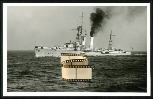 Foto AK - leichter Kreuzer Emden  Kriegsschiff Reichsmarine Kriegsmarine 1925-45