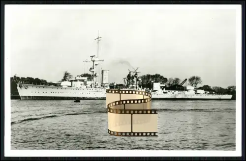 Foto AK - leichter Kreuzer Karlsruhe - Kriegsschiff Reichsmarine Kriegsmarine