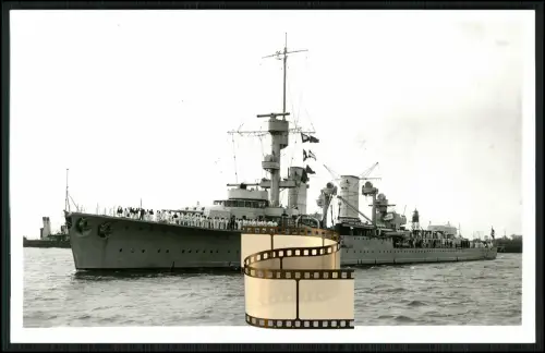 Foto AK - leichter Kreuzer Karlsruhe - Kriegsschiff Reichsmarine Kriegsmarine