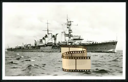 Foto AK - leichter Kreuzer Karlsruhe - Kriegsschiff Reichsmarine Kriegsmarine