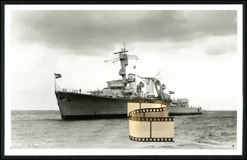 Foto AK - leichter Kreuzer Karlsruhe - Kriegsschiff Reichsmarine Kriegsmarine