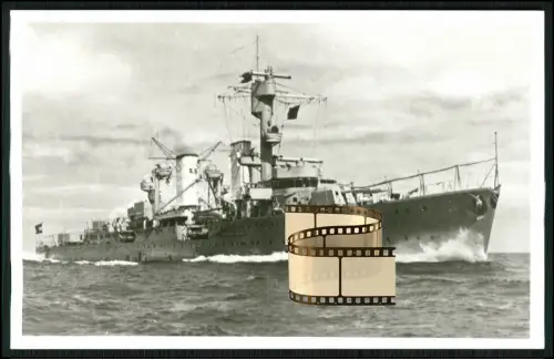 Foto AK - leichter Kreuzer Karlsruhe - Kriegsschiff Reichsmarine Kriegsmarine