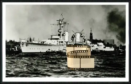 Foto AK - leichter Kreuzer Karlsruhe - Kriegsschiff Reichsmarine Kriegsmarine