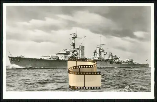 Foto AK - leichter Kreuzer Köln - Kriegsschiff Reichsmarine Kriegsmarine 1930-45