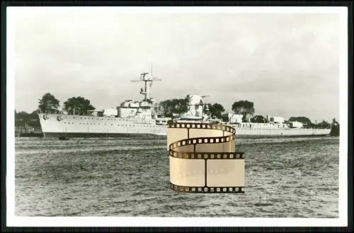Foto AK leichter Kreuzer Leipzig  Kriegsschiff Reichsmarine Kriegsmarine 1931-46
