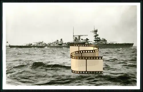 Foto AK leichter Kreuzer Leipzig  Kriegsschiff Reichsmarine Kriegsmarine 1931-46