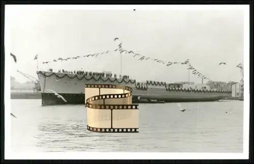 Foto AK leichter Kreuzer Leipzig  Kriegsschiff Reichsmarine Kriegsmarine 1931-46