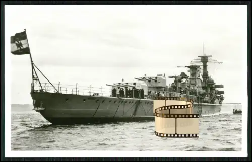 Foto AK leichter Kreuzer Leipzig  Kriegsschiff Reichsmarine Kriegsmarine 1931-46