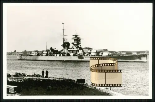 Foto AK - Schlachtschiff Gneisenau - Schlachtkreuzer Kriegsmarine - 1936-45