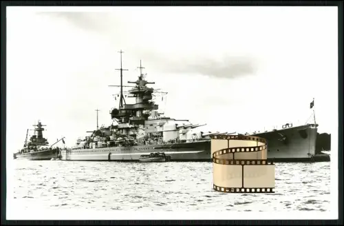 Foto AK - Schlachtschiff Gneisenau - Schlachtkreuzer Kriegsmarine - 1936-45