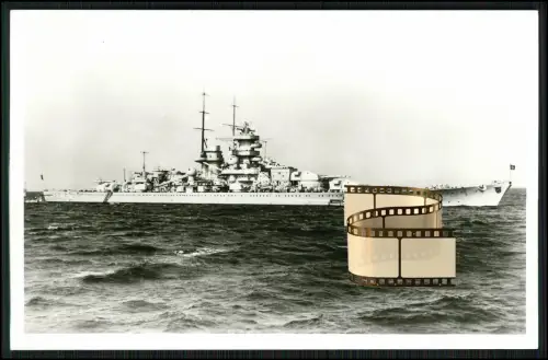 Foto AK - Schlachtschiff Gneisenau - Schlachtkreuzer Kriegsmarine - 1936-45