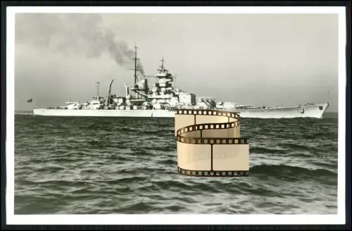 Foto AK - Schlachtschiff Gneisenau - Schlachtkreuzer Kriegsmarine - 1936-45