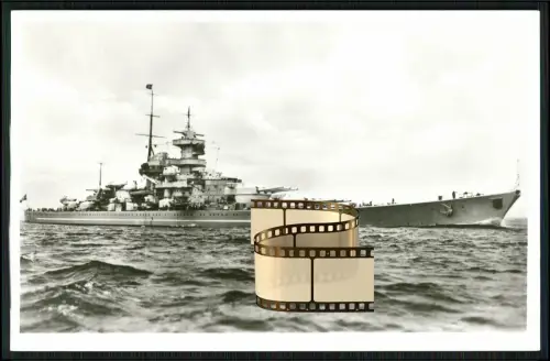 Foto AK - Schlachtschiff Gneisenau - Schlachtkreuzer Kriegsmarine - 1936-45